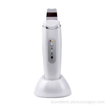 Ultrasound skin scrubber for deep cleansing/exfoliators & skin rejuvenation/ion lead in and lead out